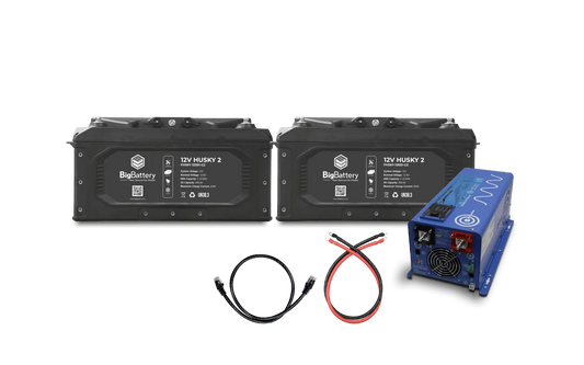 BigBattery 12V HUSKY2 INV KIT & 12V AIMS 2000W Inverter/Charger