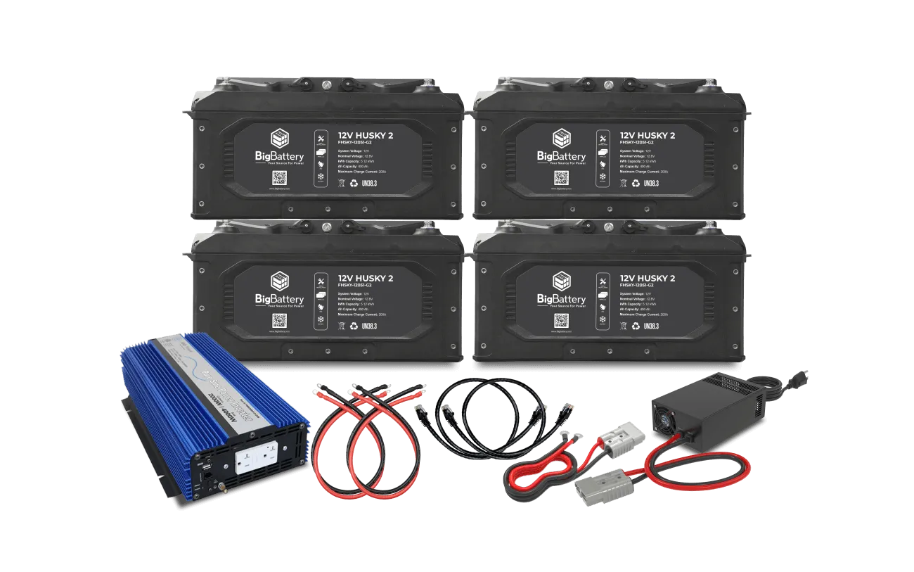 BigBattery 12V HUSKY2 INV-AIMS Inverter with Charger Kits