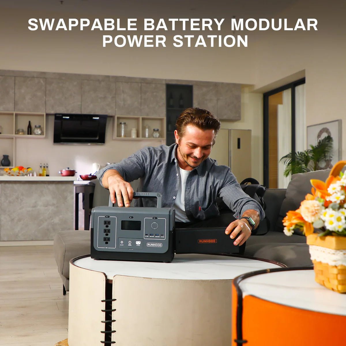 RUNHOOD| RALLYE 1200 PLUS|Portable Power Station| 1296Wh 1200W - EcoPowerit