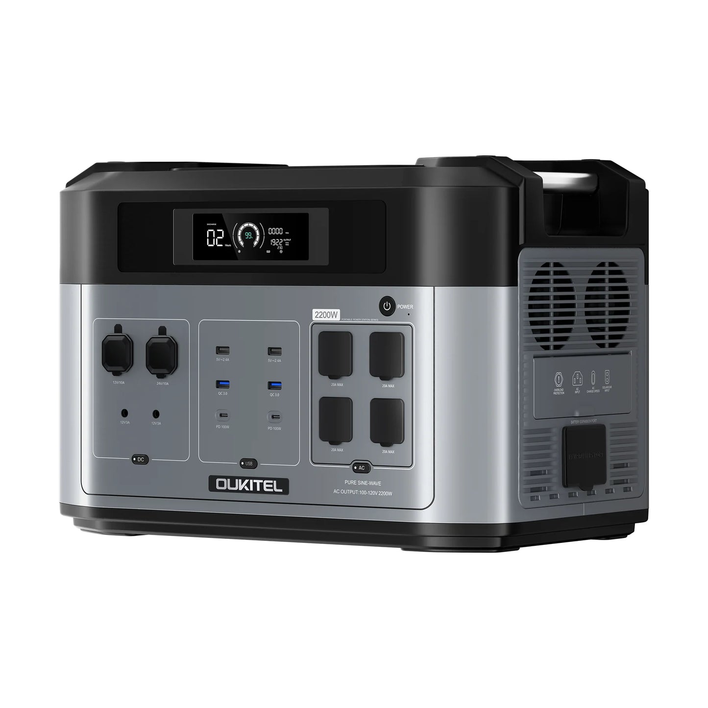 OUKITEL| BP2000+B2000+2*PV400 Solar Generator - EcoPowerit
