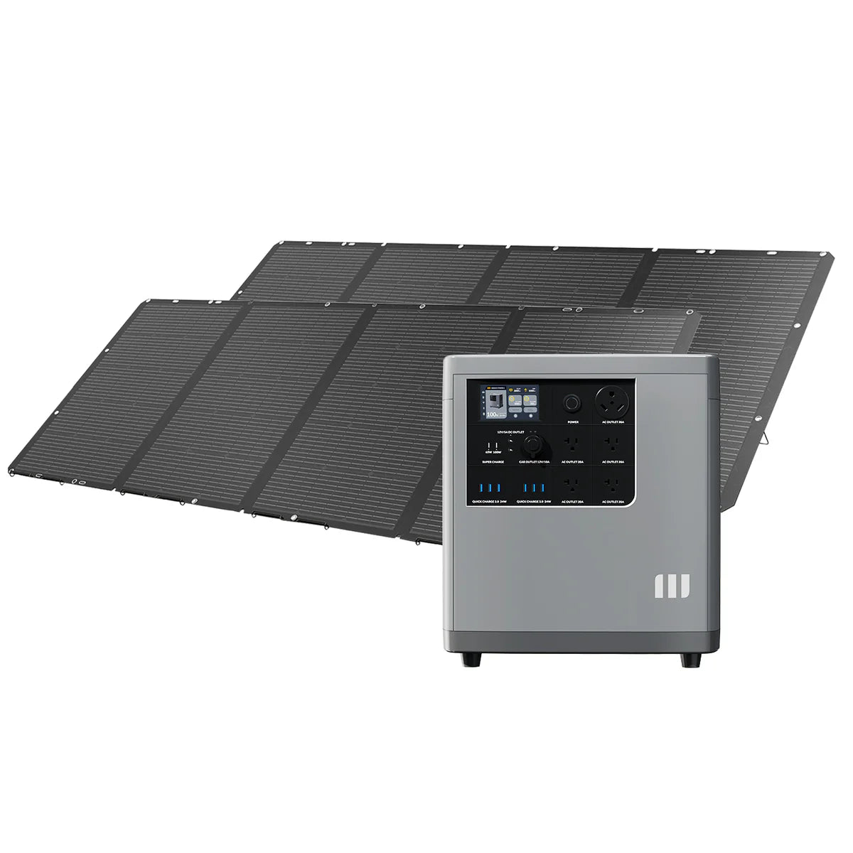 Mango Power E Solar Generator Kit(1* MangoPower E + 2* 36V/200W SolarPanel):3kW/3.5kWh@120V