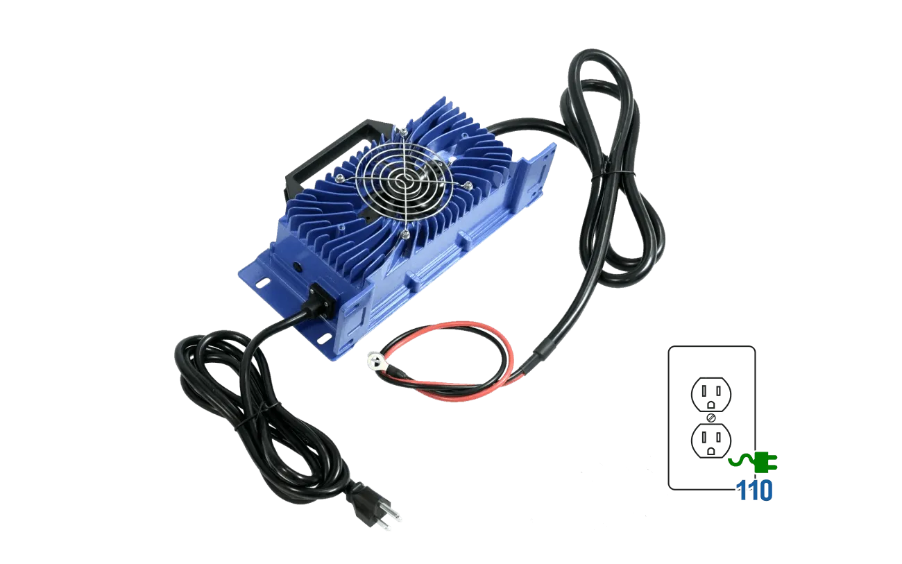 BigBattery 48V 110V AC 20A IP65 Blue Charger
