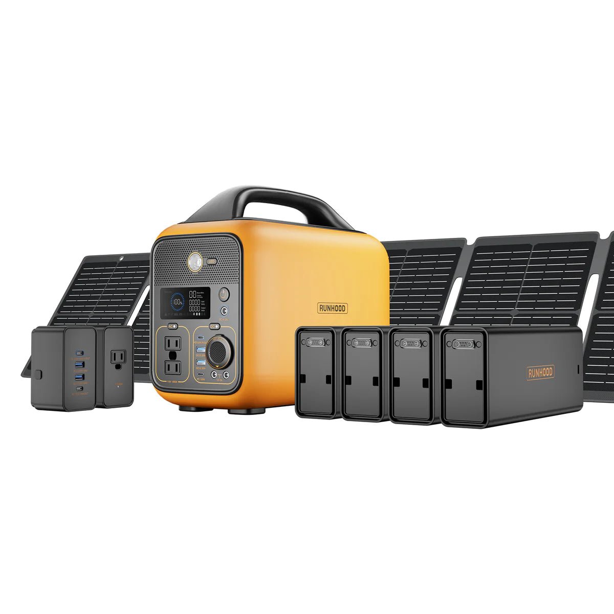 RUNHOOD| RALLYE 600 PRO| 1296Wh, 600W| 100W Solar panel - EcoPowerit