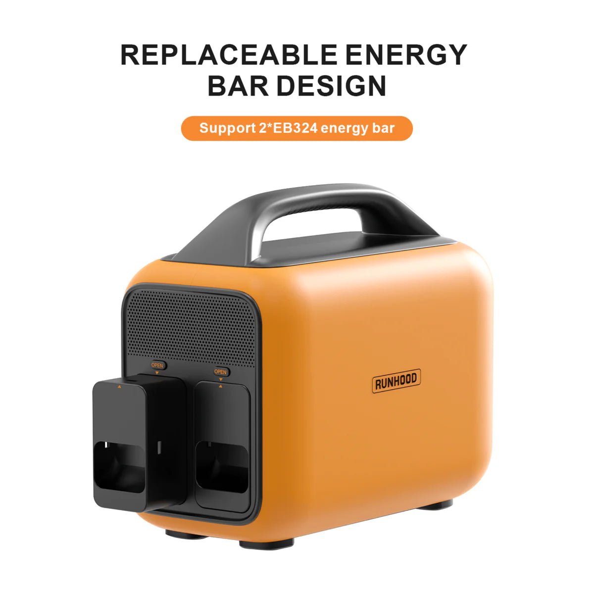 RUNHOOD| RALLYE 600 PRO| 1296Wh, 600W| 100W Solar panel - EcoPowerit