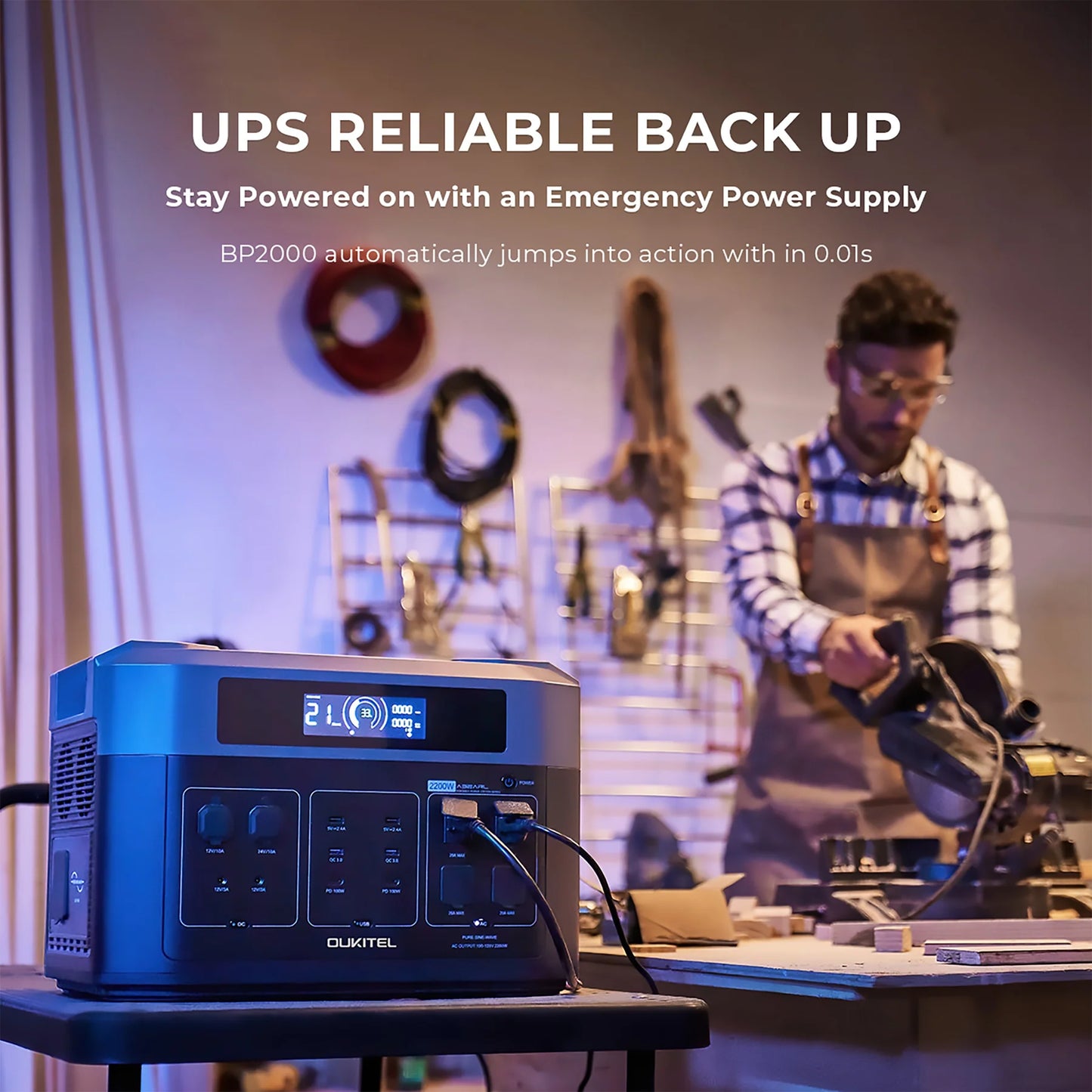 OUKITEL| BP2000+B2000+2*PV400 Solar Generator - EcoPowerit