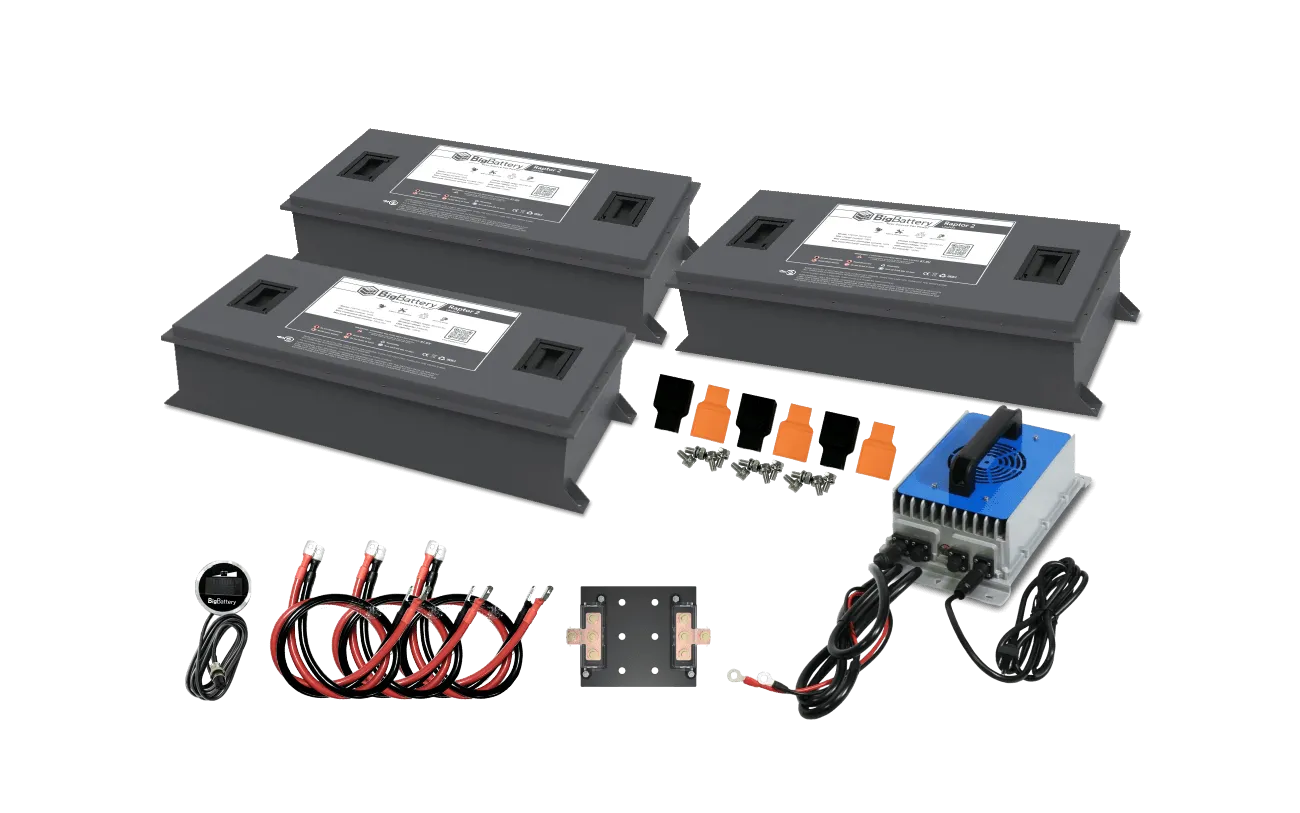 BigBattery 72V RAPTOR 2 Lithium Battery Kits 7.68kWh LiFePO₄ High-Voltage System