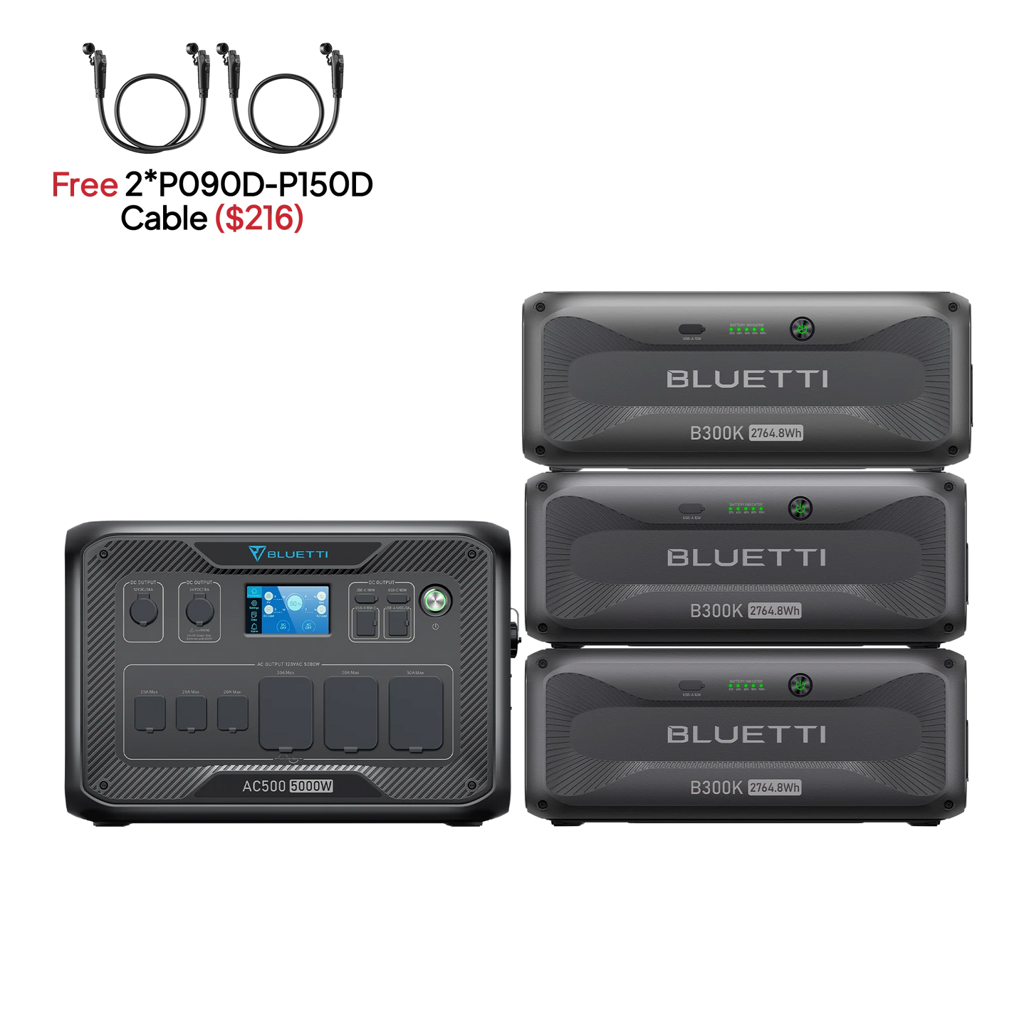 BLUETTI AC500+B300K| Home Battery Backup