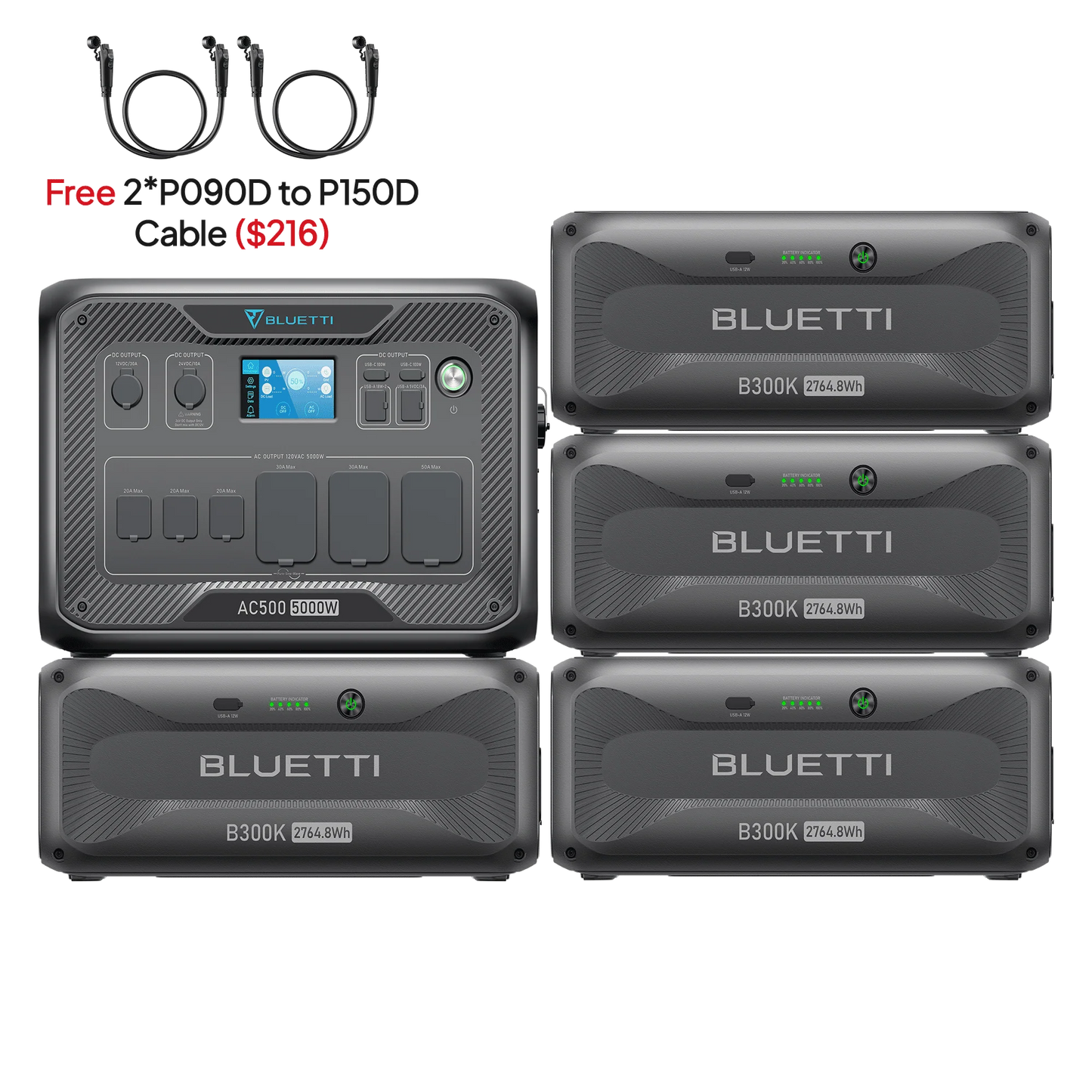 BLUETTI AC500+B300K| Home Battery Backup