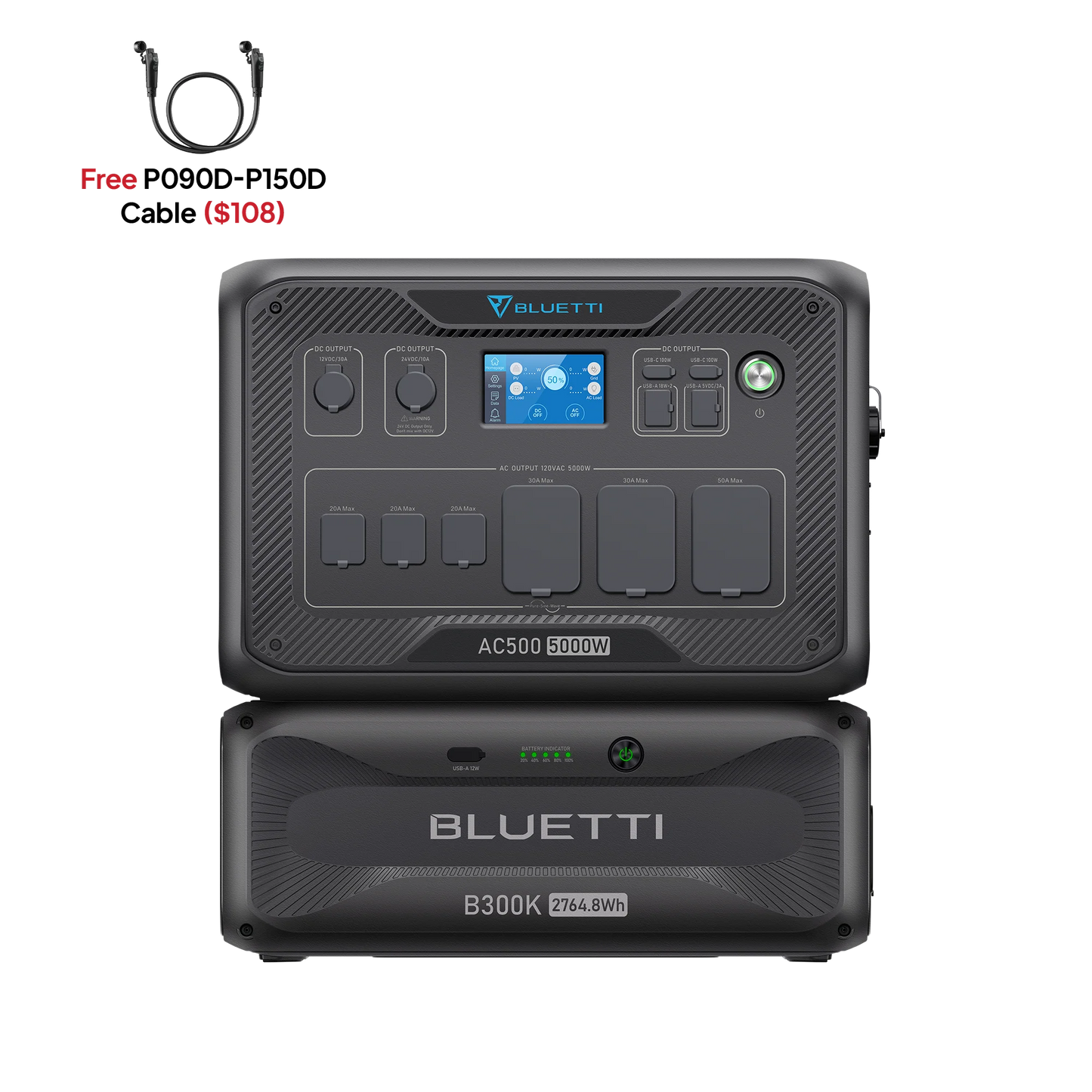 BLUETTI AC500+B300K| Home Battery Backup