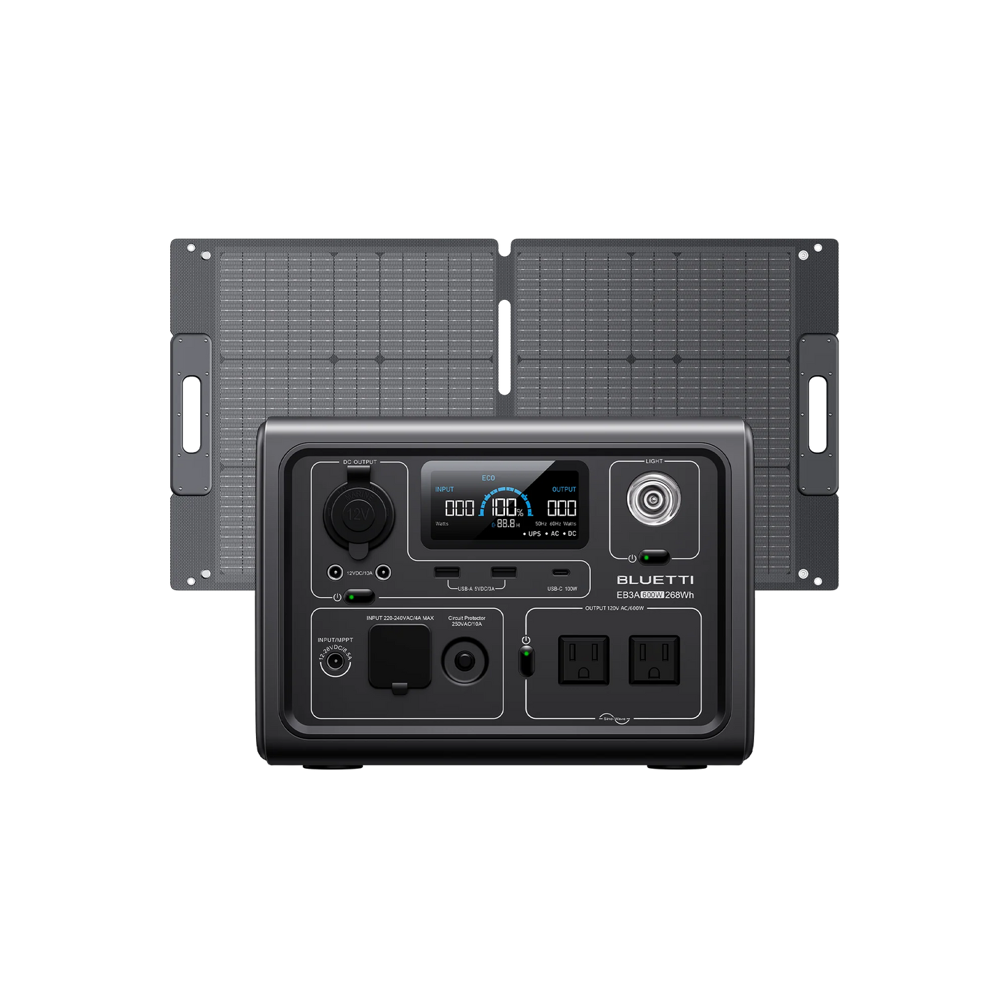 BLUETTI EB3A| Portable Power Station | 600W 268Wh