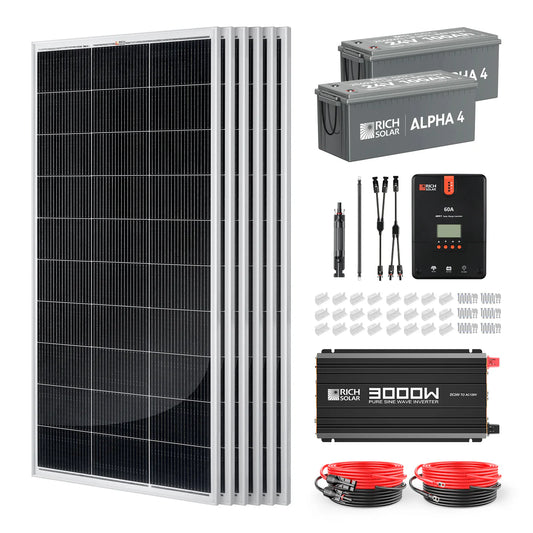 Rich Solar 1200 Watt 24V Complete Solar Kit