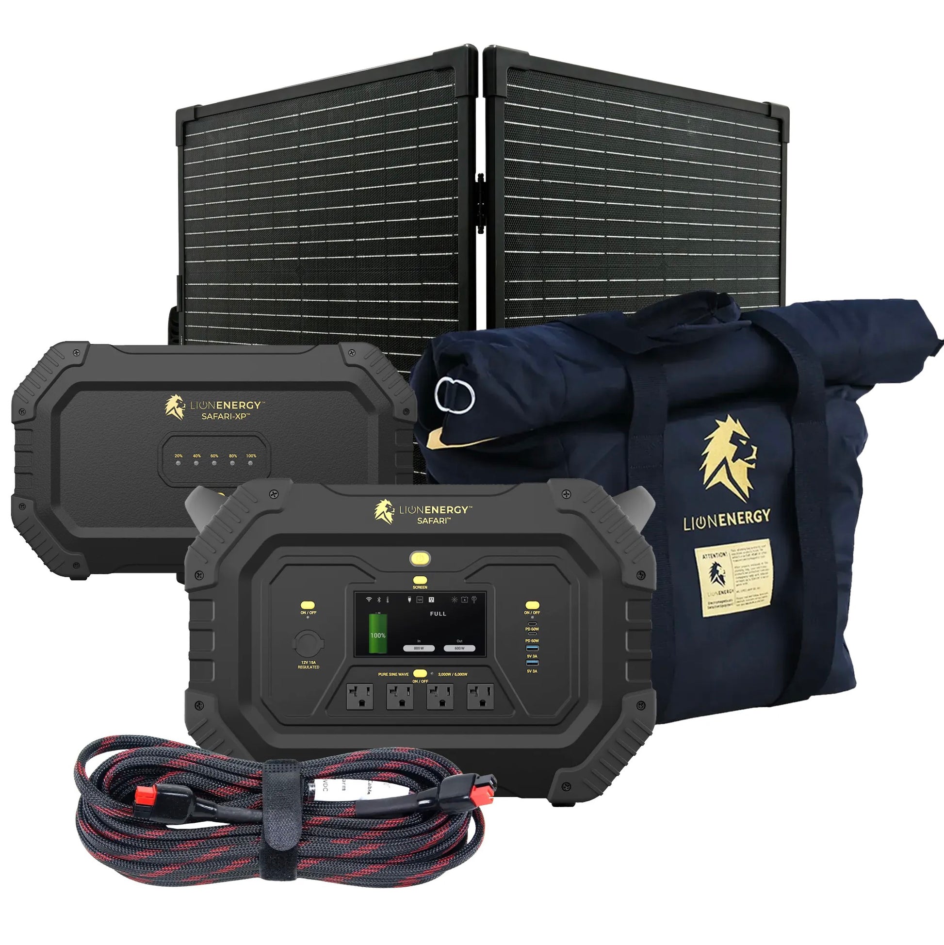 LionEnergy|Safari+XP - Portable Power Station Bundle(3,000W, 4,300Wh, LiFePO4) - EcoPowerit