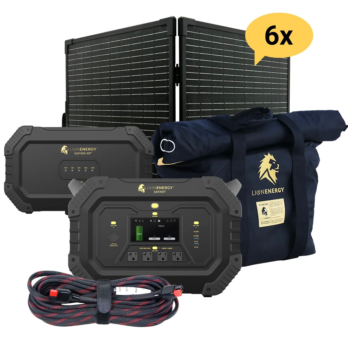 LionEnergy|Safari+XP - Portable Power Station Bundle(3,000W, 4,300Wh, LiFePO4) - EcoPowerit