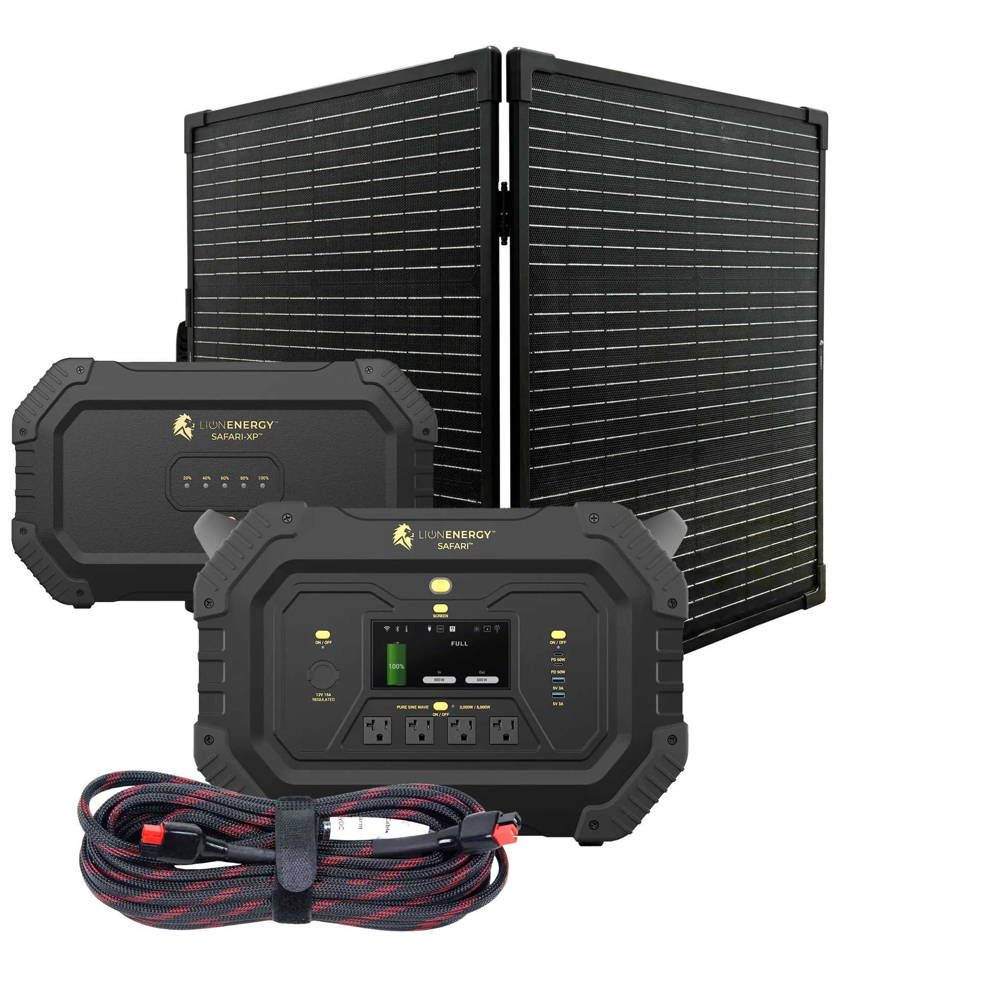 LionEnergy|Safari+XP - Portable Power Station Bundle(3,000W, 4,300Wh, LiFePO4) - EcoPowerit