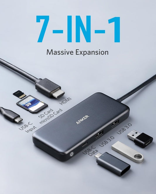 Anker <b>341</b> USB-C Hub (7-in-1)-EcoPowerit