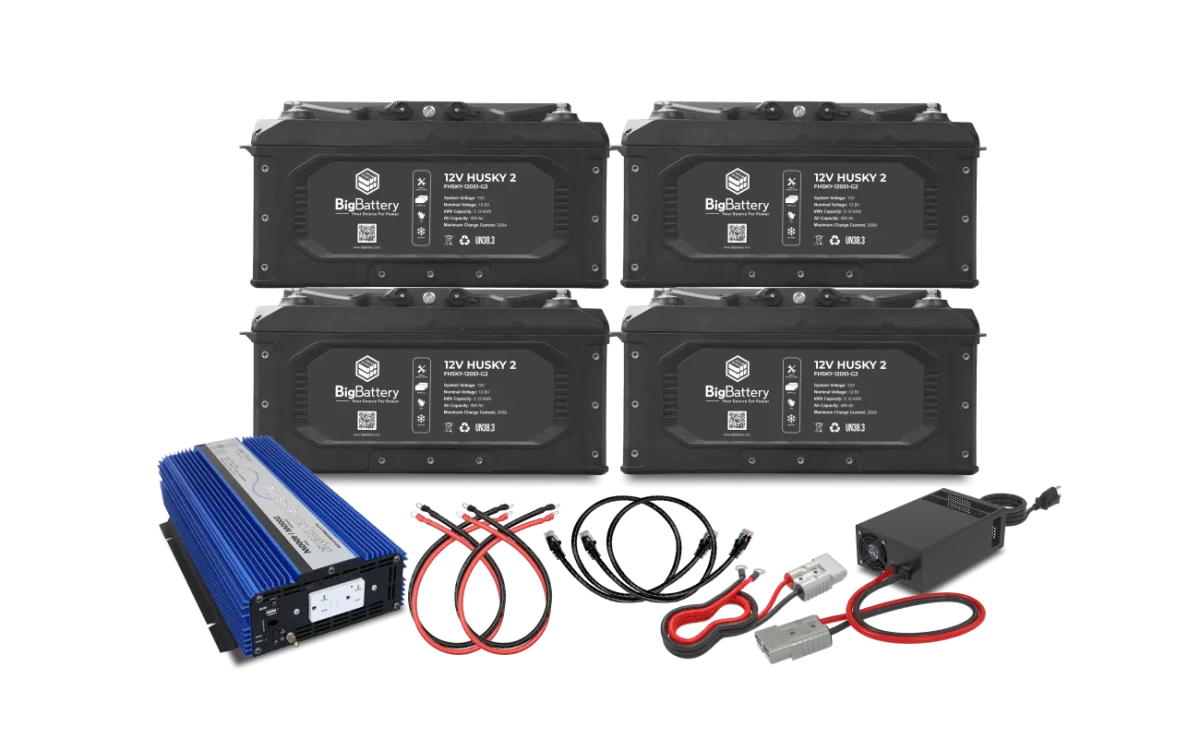BigBattery 12V HUSKY2 INV-AIMS Inverter with Charger Kits-EcoPowerit