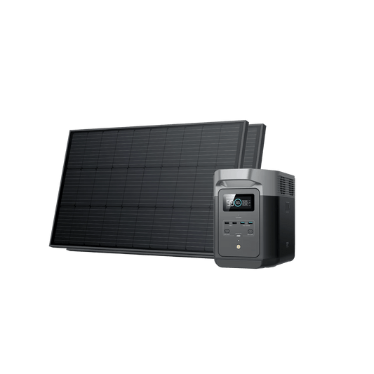 EcoFlow|DELTA 2 Solar Generator (Rigid PV100W) - EcoPowerit