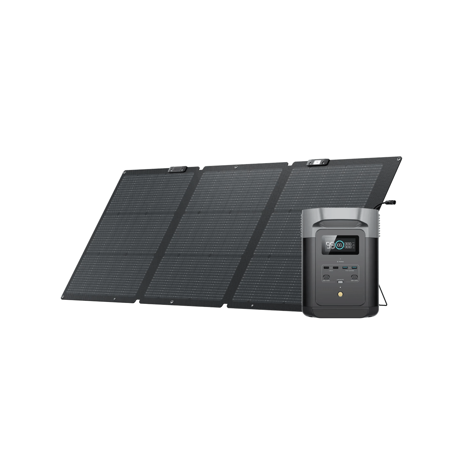 EcoFlow|DELTA 2 + 160W Portable Solar Panel EcoFlow|DELTA 2 + 160W Portable Solar Panel