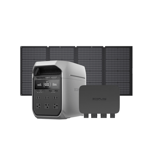 EcoFlow| DELTA 3 Plus Solar Generator (PV160W) + 800W Alternator Charger - EcoPowerit