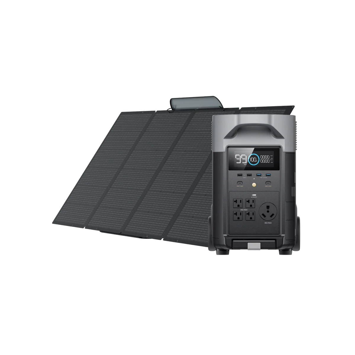 EcoFlow DELTA Pro+ 400W Portable Solar Panel Solar Generator Kits