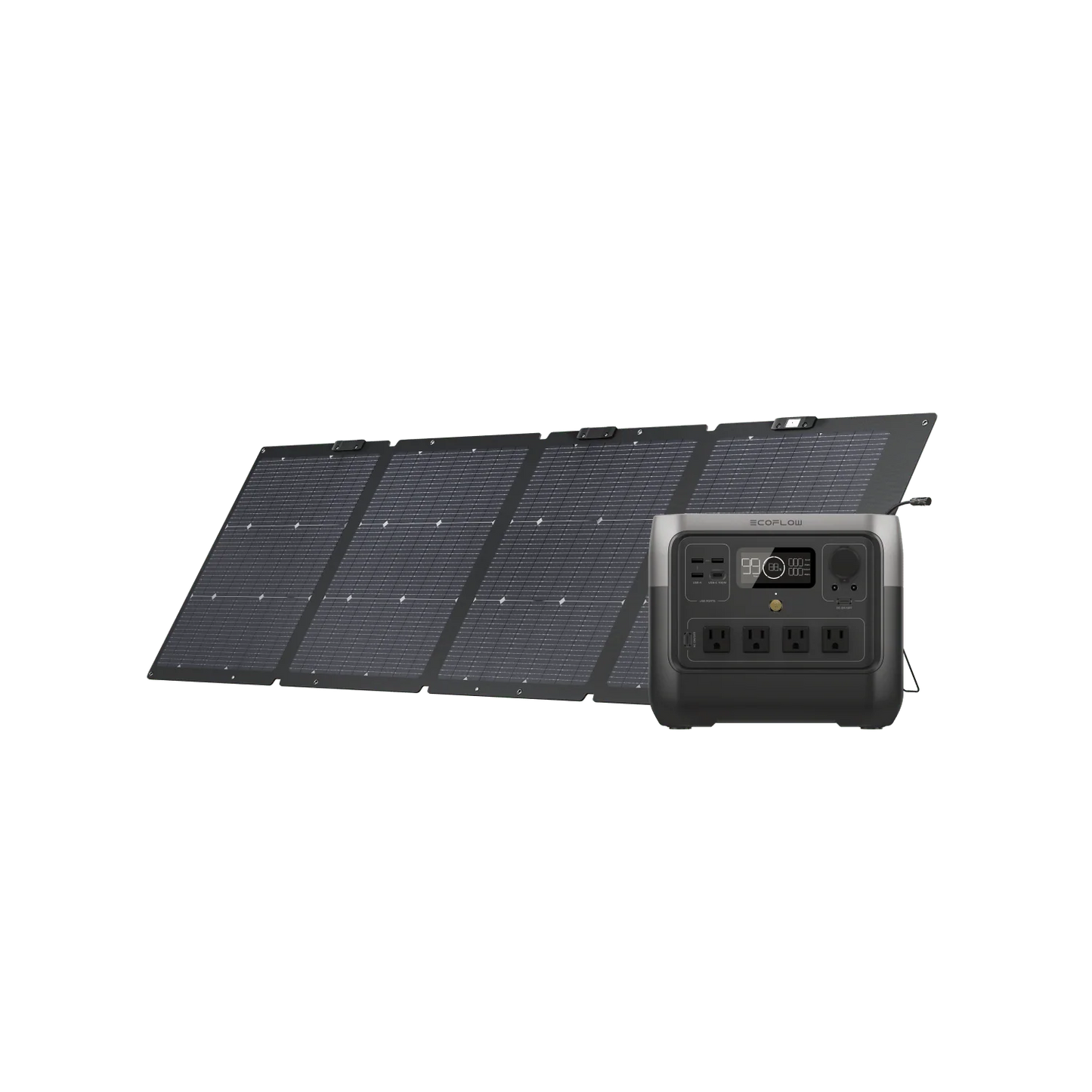 EcoFlow RIVER 2 Pro + 1*220W Portable Solar Panel Solar Generator