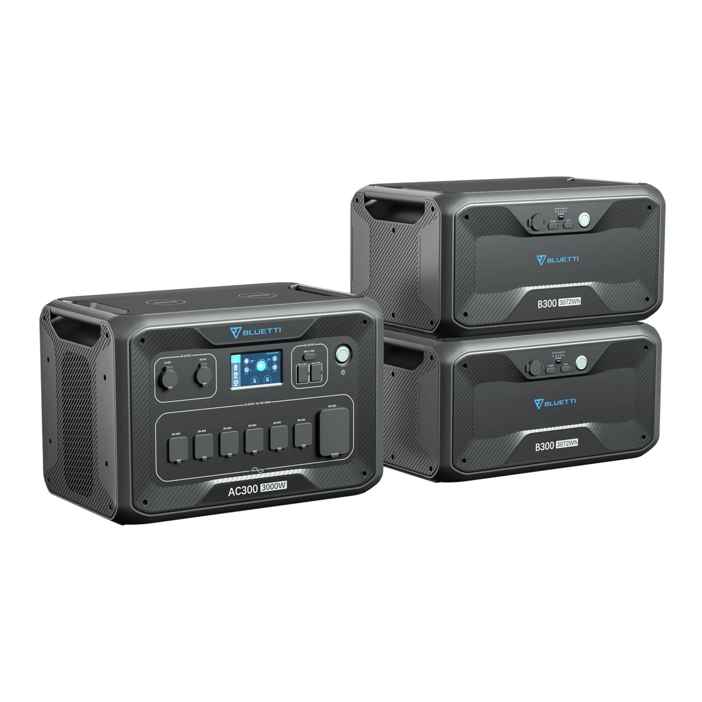 BLUETTI| AC300+2*B300 6144Wh+3*PV200-USP Mode Solar Generator Kit-EcoPowerit