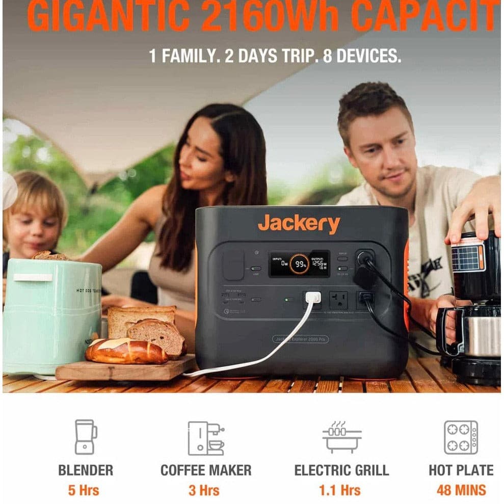 Jackery| Explorer 2000 Pro 2,160Wh Portable Power Station - EcoPowerit