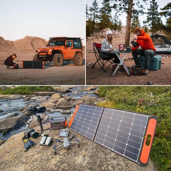 Jackery| Explorer500 + SolarSaga 100W Panel Portable Solar Generator - EcoPowerit