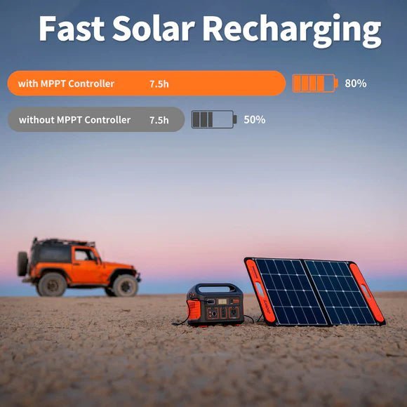 Jackery| Explorer500 + SolarSaga 100W Panel Portable Solar Generator - EcoPowerit
