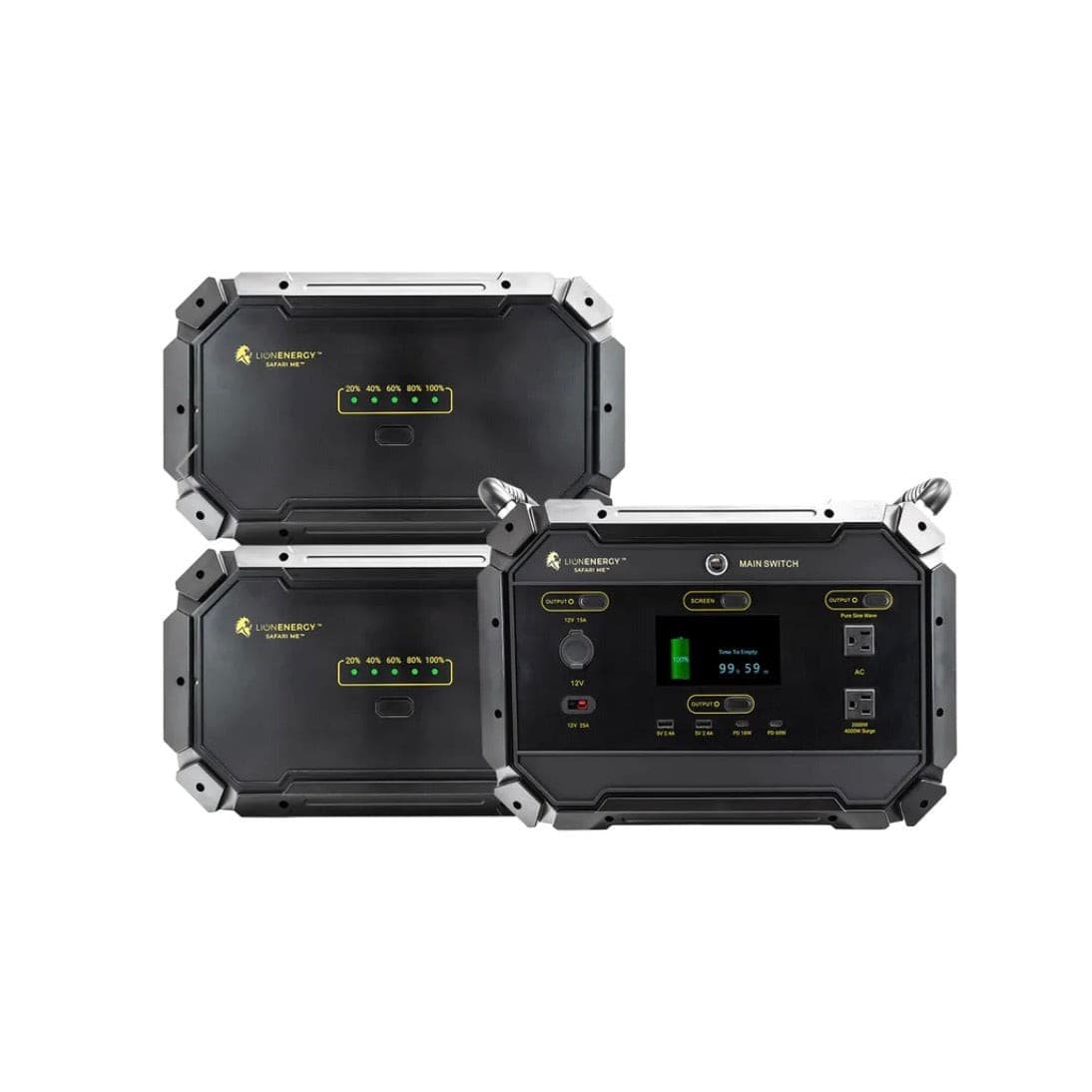 Lion Energy|Safari ME+2 XP Portable Power Station Bundle-EcoPowerit