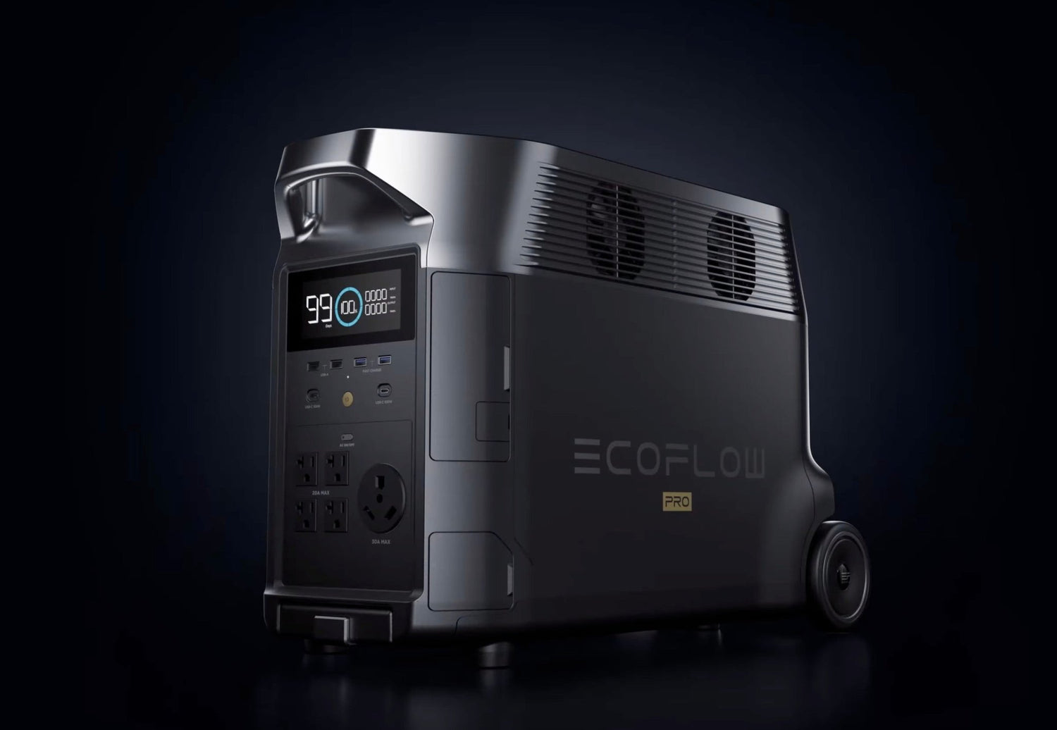 EcoFlow Delta Pro - Portable Home Battery(LiFePO4), 3.6KWh Expandable Portable Power Station,Huge 3600W AC Output -EcoPowerit