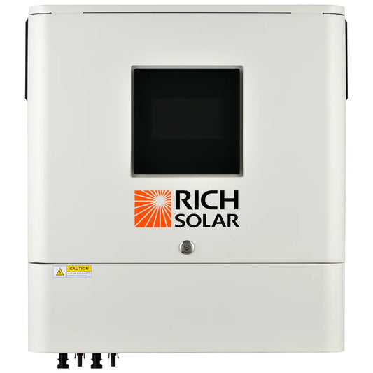 Rich Solar NOVA 6500S | 6.5kW 48 Volt Off-Grid for Campers, Cabins, Tiny Homes, ADUs, RVs, Off-Grid | Huge LCD Touchscreen with Ambient Lights | UL Certified