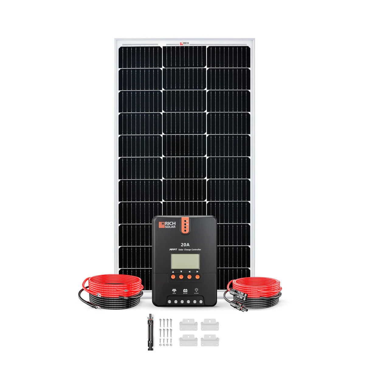 Rich Solar 100 Watt RV & Camping Solar Kit