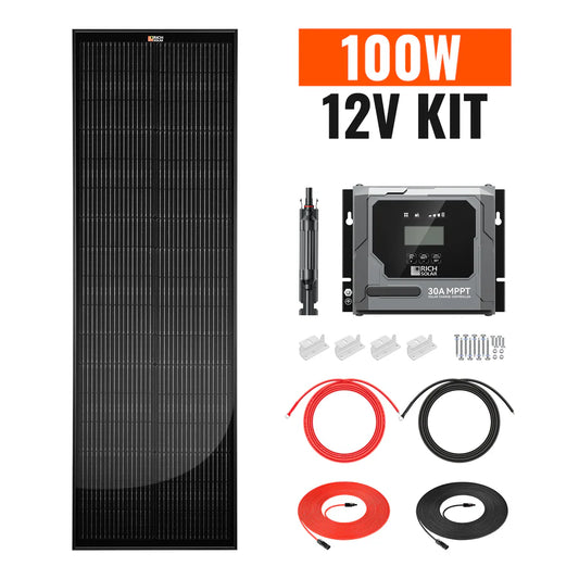Rich Solar 100W Slim & Van Kit