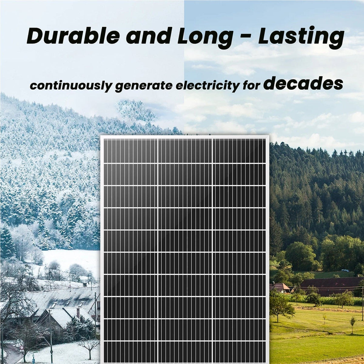 Nature’s Generator 200W Rigid Solar Panels w/ cable and connector