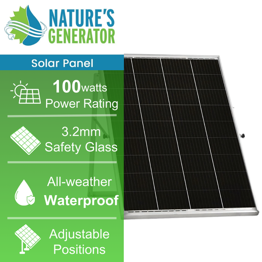 Nature’s Generator 100W Rigid Solar Panels