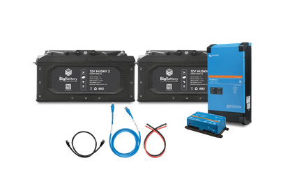 BigBattery 12V HUSKY 2 INV– 12V Victron 3000W Inverter/Charger Kits