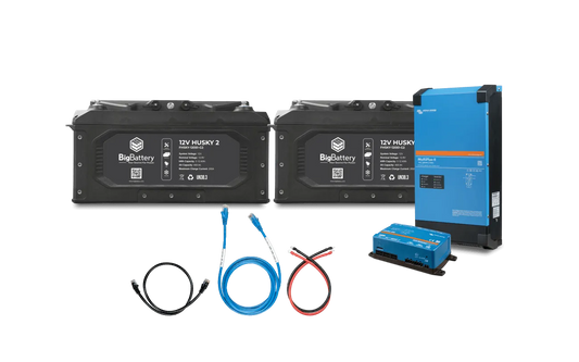 BigBattery 12V HUSKY 2 INV– 12V Victron 3000W Inverter/Charger Kits