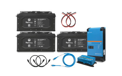 BigBattery 12V HUSKY 2 INV– 12V Victron 3000W Inverter/Charger Kits