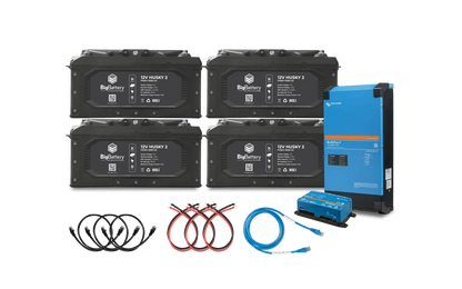 BigBattery 12V HUSKY 2 INV– 12V Victron 3000W Inverter/Charger Kits