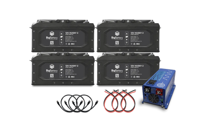 BigBattery 12V HUSKY2 INV KIT & 12V AIMS 2000W Inverter/Charger