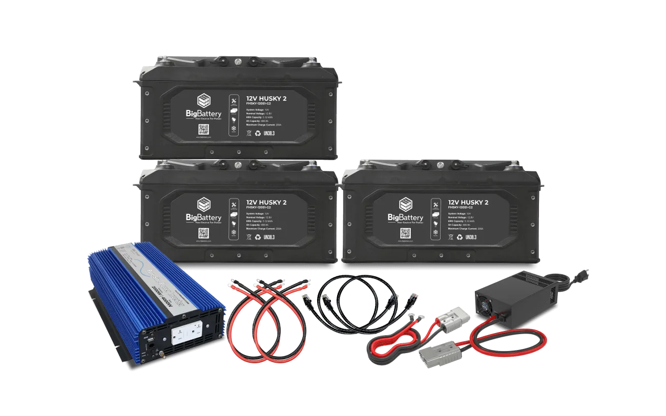 BigBattery 12V HUSKY2 INV-AIMS Inverter with Charger Kits