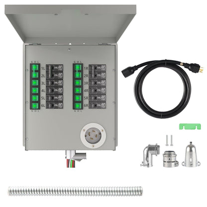 Nature's Generator Lithium 3600 Solar Generator and Transfer Switch Home Power Backup