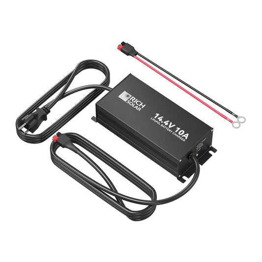 RICH SOLRA 12V(14.4V) 100-240VAC | 12V LiFePO4 Battery Charger