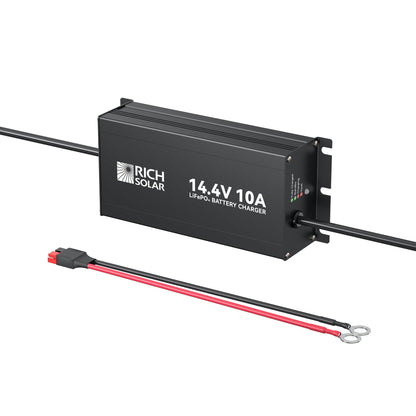 RICH SOLRA 12V(14.4V) 100-240VAC | 12V LiFePO4 Battery Charger