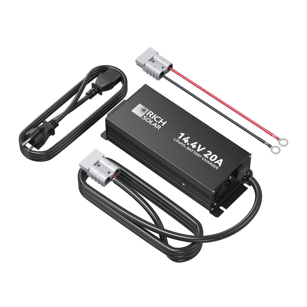 RICH SOLRA 12V(14.4V) 100-240VAC | 12V LiFePO4 Battery Charger