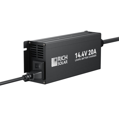 RICH SOLRA 12V(14.4V) 100-240VAC | 12V LiFePO4 Battery Charger