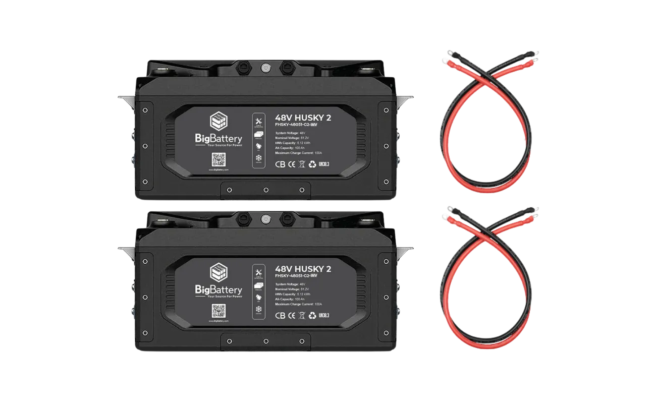 BigBattery 48V HUSKY 2 INV KIT Lithium Battery 5.12kWh 100Ah | LiFePO4 | Inverter Comms | RV | Off-Grid | Marine Battery