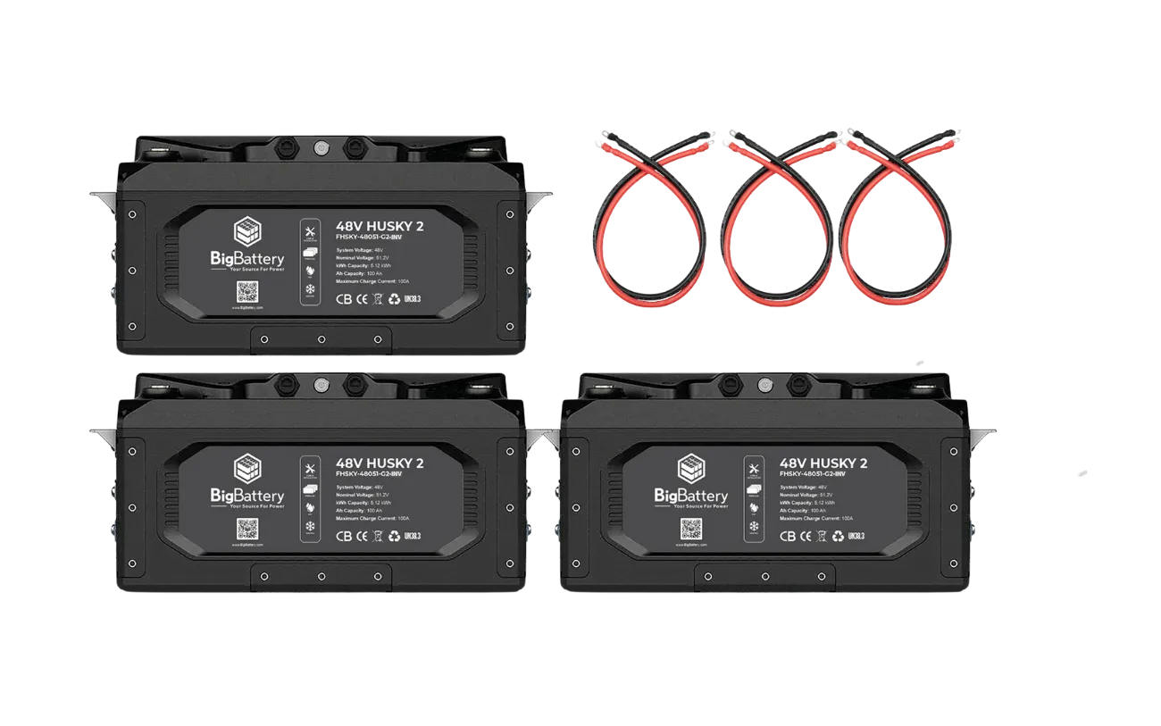 BigBattery 48V HUSKY 2 INV KIT Lithium Battery 5.12kWh 100Ah | LiFePO4 | Inverter Comms | RV | Off-Grid | Marine Battery