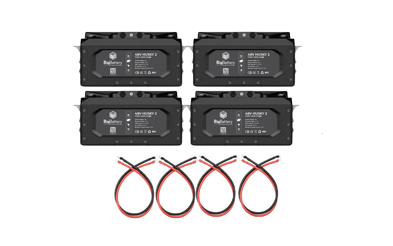 BigBattery 48V HUSKY 2 INV KIT Lithium Battery 5.12kWh 100Ah | LiFePO4 | Inverter Comms | RV | Off-Grid | Marine Battery